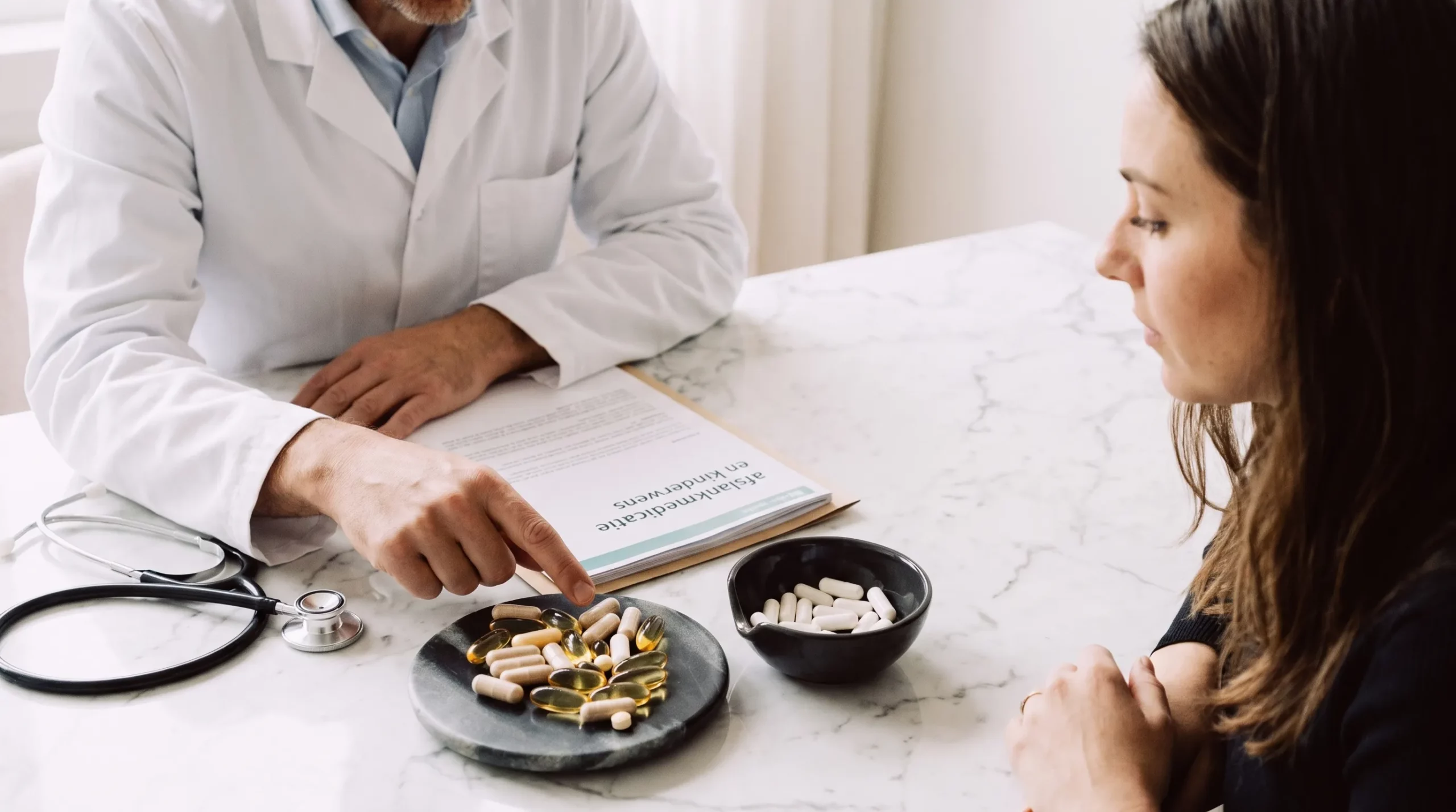 arts bespreekt afslankmedicatie en kinderwens tijdens een persoonlijk consult