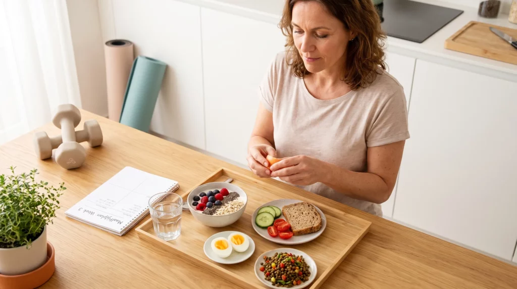 Voeding bij afslankmedicatie voor voldoende eiwitten en vezels - Main Image